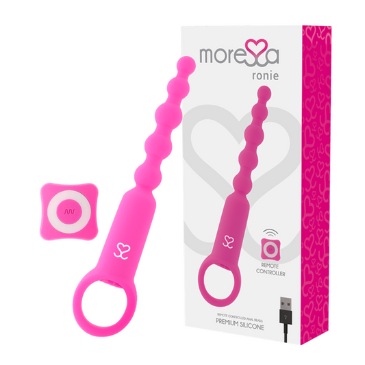 Anal plug moressa ronie remote control butt pleasure vibrator anus female pink