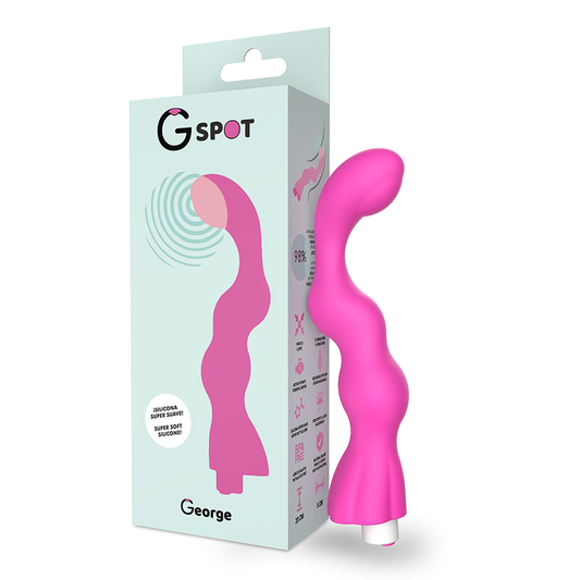 Donne ergonomiche giocattoli sessuali g-spot george g-spot vibratore stimolatore clitoride rosa