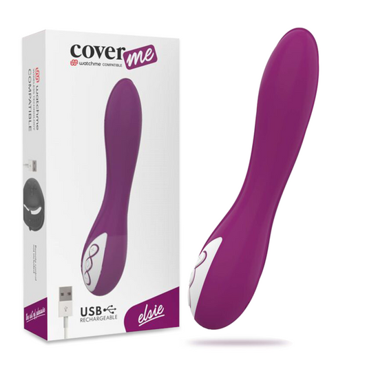 Coppia di giocattoli sessuali flessibili ricaricabili con vibratore impermeabile coverme elsie a 10 velocità