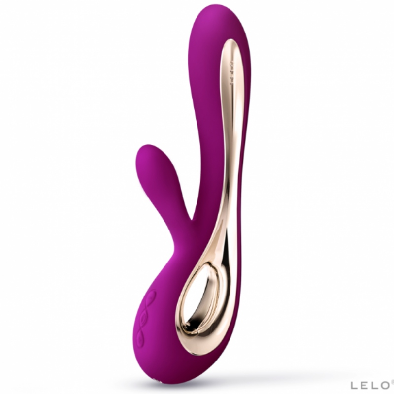 Lelo soraya 2 deep rose soft silicone sex toy stimulator g-spot rabbit vibrator