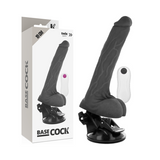 Vibrating sex toys women basecock realistic vibrator remote control black 19cm