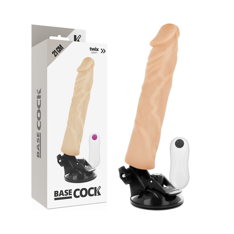 Vibrator sex toy women basecock realistic dildo 21cm remote control natural