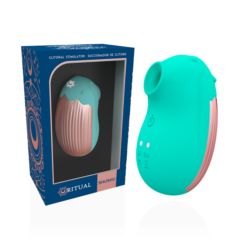 Sex toy clitoral suction stimulator vibrating rithual shushu new generation aqua