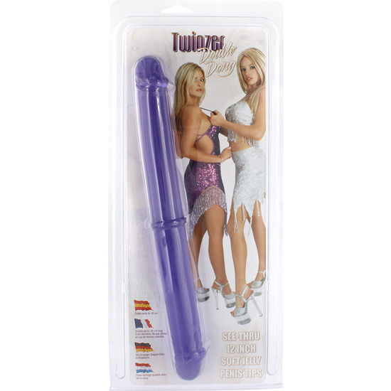 Sevencreations double penis twinzer 30cm purple sex toys