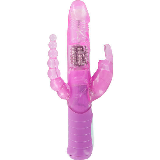 Sevencreations Rabbit Dual Pleasure Vibrator Vaginal Sexspielzeug Analstimulator Rosa