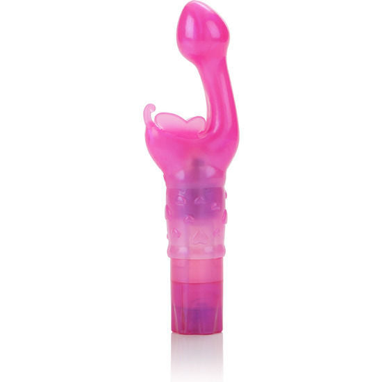 Stimolatore del punto G Kiss Butterfly e sex toy rosa per clitoride acquatico