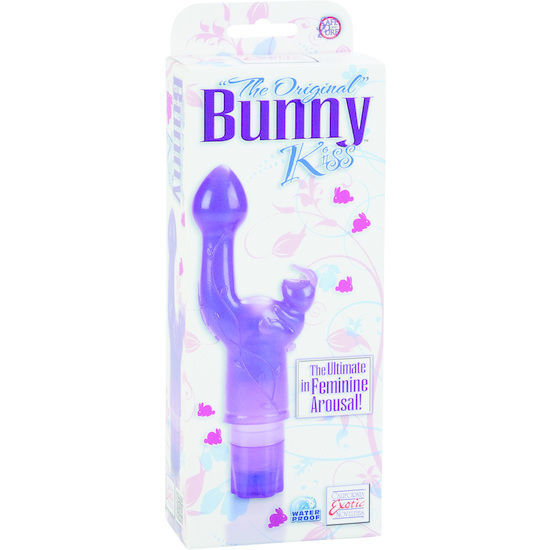 The original bunny kiss purple female sex toy waterproof vibrator flexible