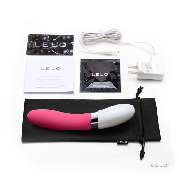 Lelo liv 2 cerise multispeed vibrator g-spot dildo female adult sex toy massager new