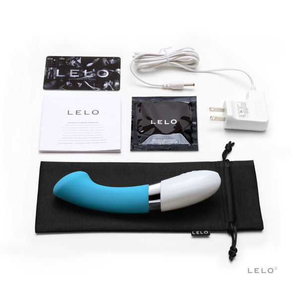 Lelo gigi 2g-spot vibrator blue turquoise sex toy dildo massager women