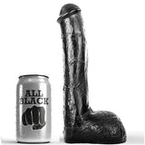 All black realistic penis 23cm pleasure anal sex toys dildo