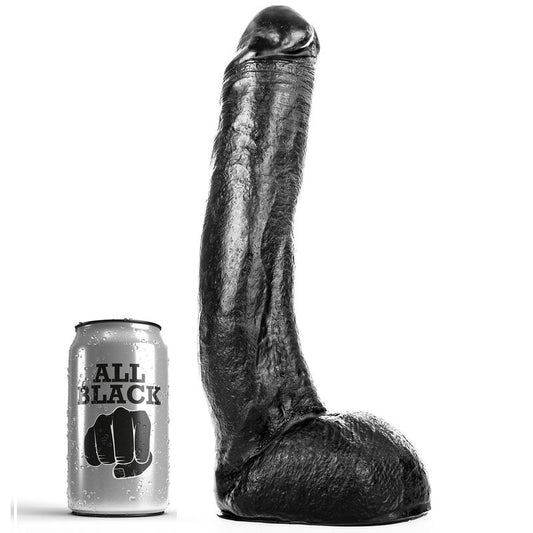 Ganz schwarzer Penis, 29 cm, realistischer Dildo, weich, flexibel, Vergnügen, Analsexspielzeug