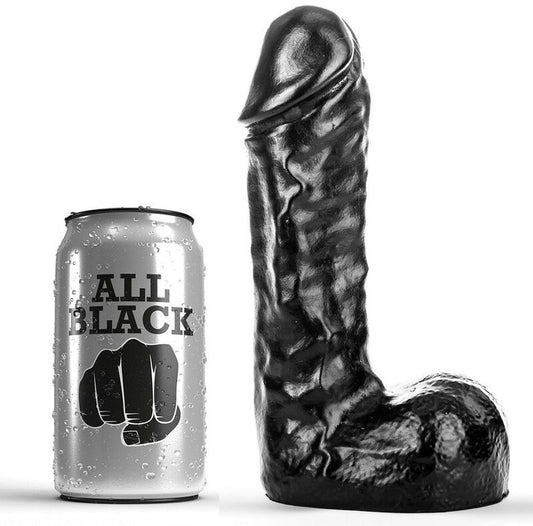 Ganz schwarzer großer Mann-Dildo, 19 cm, Schwanz, Analplug, Muschi, Vagina, Sexspielzeug für Frauen