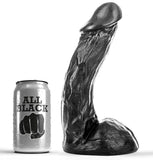 All black dong 23cm dildo medium sex toys anal pleasure soft flexible women men