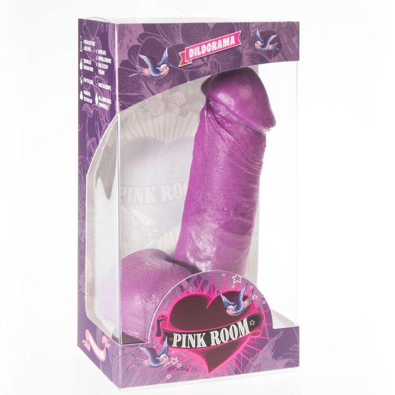 Pink room nao realistic dildo purple 16cm