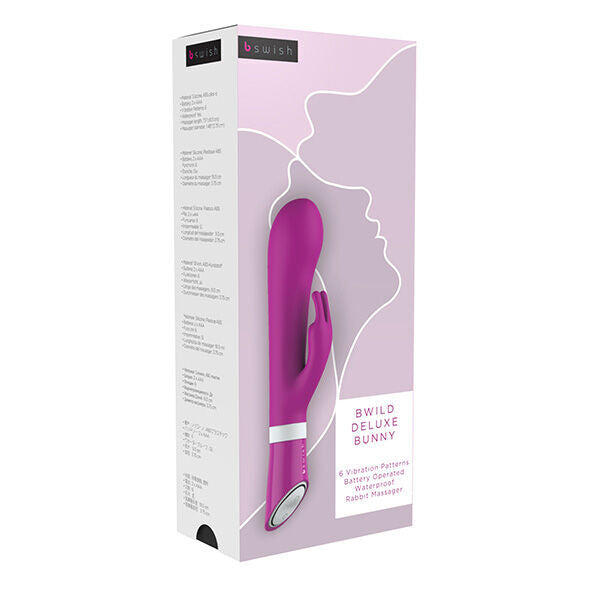 B swish bwild deluxe coniglietto vibratore lampone giocattolo sessuale da donna