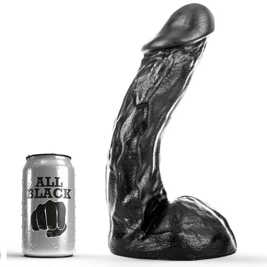 All black dong 28cm stimulator sex toy women men pleasure anal vaginal