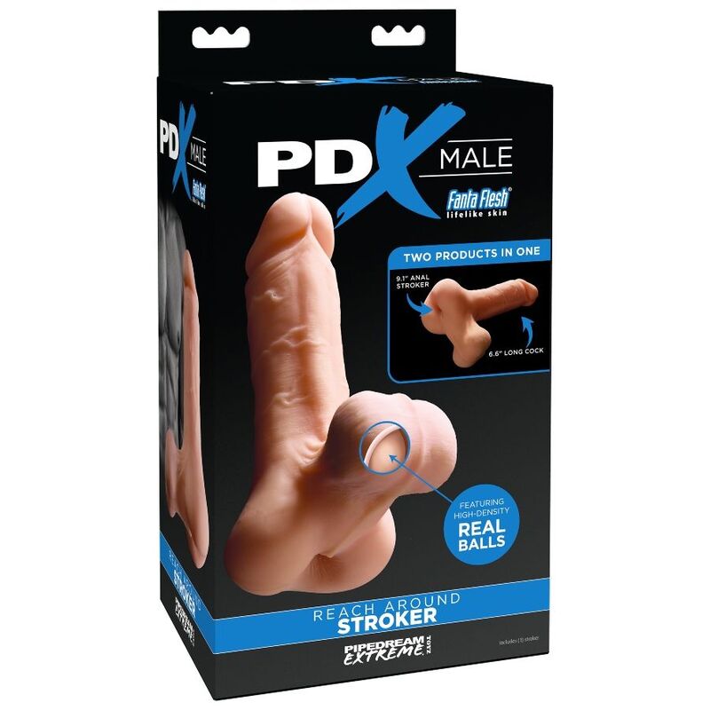 Pdx reach around stroker male female masturbator big penis +anal channel sex toy