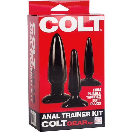 Colt silicone anal plug training kit sex toy for couple butt hole dilator games