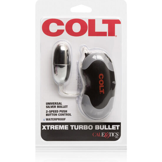 Colt xtreme turbo bullet 2-speed vibrator waterproof sex toy silver