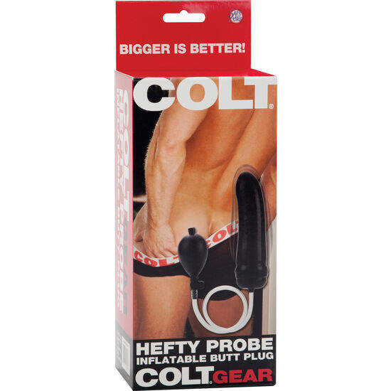 Calex colt hefty probe inflatable butt plug sex toy pump for anal penetration