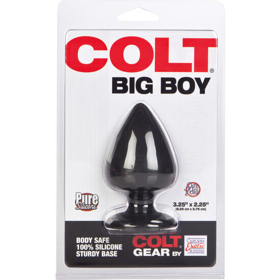 Anal plug colt big boy black silicone sex toys anus dildo for couple men women