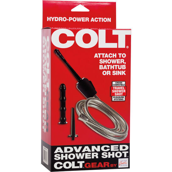 Colt advanced travel shower shot sex toy body safe bathtub anal douche kit