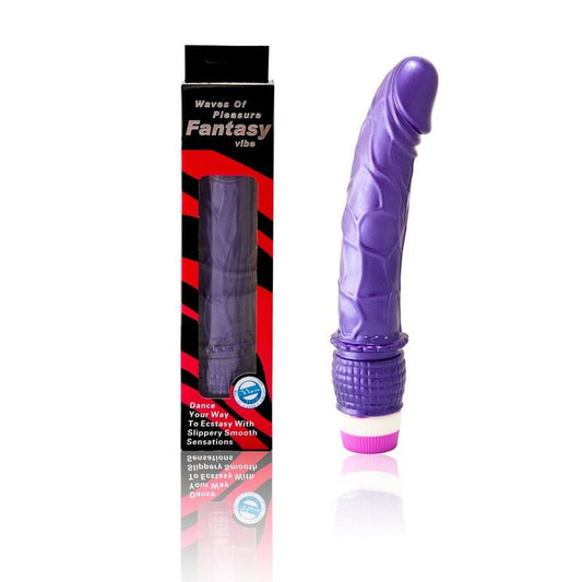 Masturbator woman jelly vibrating penis 23cm purple waves fantasy sex toy