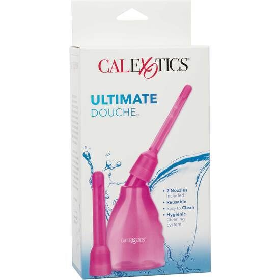 Anal vaginal calex douche enema colonic cleaner hygiene safe body shower unisex pink