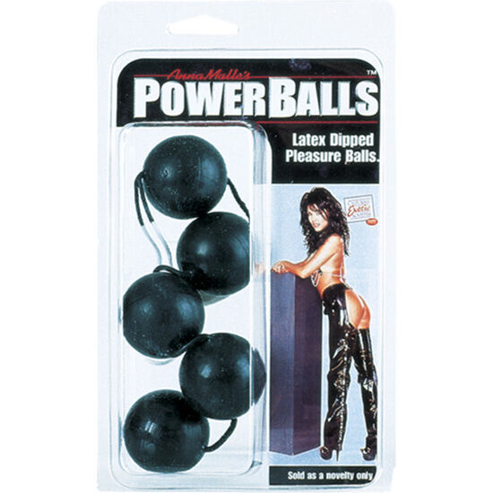 Calex powerballs sex toy anal vaginal black luxury silicone pleasure balls