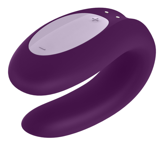 Satisfyer Double Joy Partner Vibrator Sexspielzeug mit App lila stimulierend