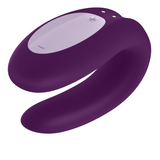 Satisfyer double joy partner vibrator sex toy with app purple stimulating
