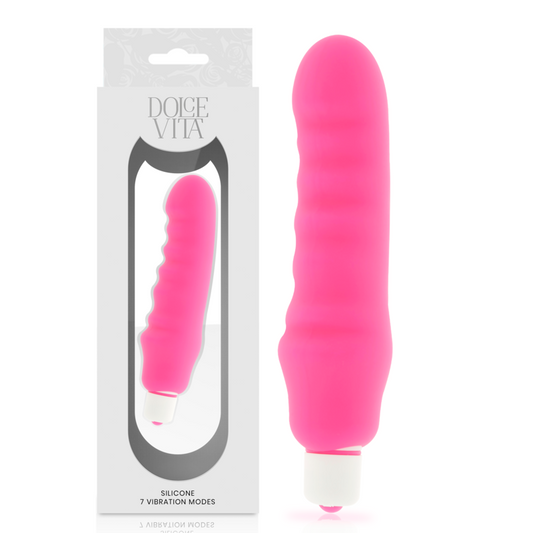 Vibrator sex toy g-spot bullet dildo female dolce vita genius pink silicone