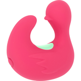 Stimolatore clitorideo happy loky duckymania stimolatore in silicone ricaricabile ditale