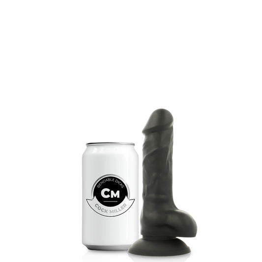 Cock miller silicone densità cocksil vibratore articolabile flessibile 13 cm nero giocattoli sessuali