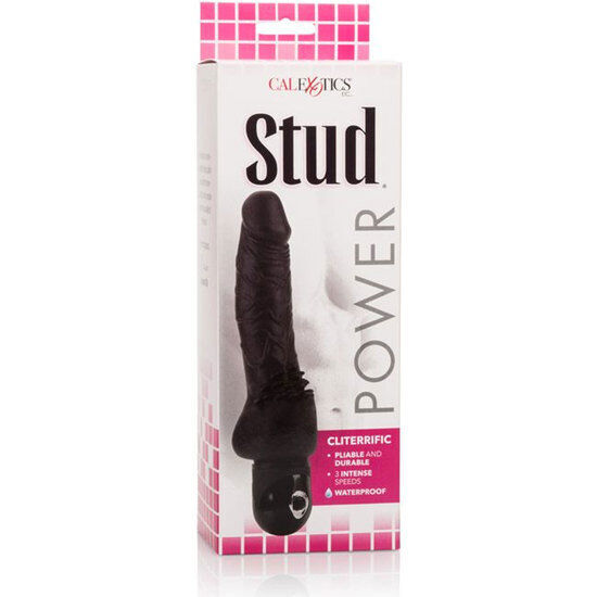 Calex power stud cliterrific black vibrator dildo powerful stimulator sex toy