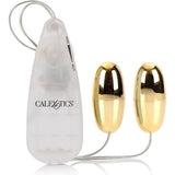 Calex pocket exotics vibrating double gold bullet sensuel and stimulating sex toy