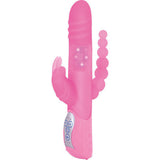 Sex toy sevencreations e rabbit triple play vibrator triple stimulation pink