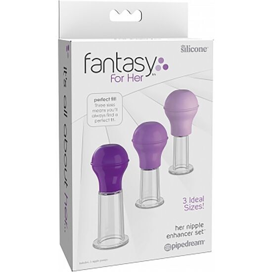 Fantasy for her her nipple enhancer set silicone stimulating sex toy women