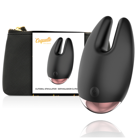 Koketten-Chic-Wunsch-Klitoris-Stimulator, schwarz/goldenes Multi-Speed-Vibrations-Sexspielzeug