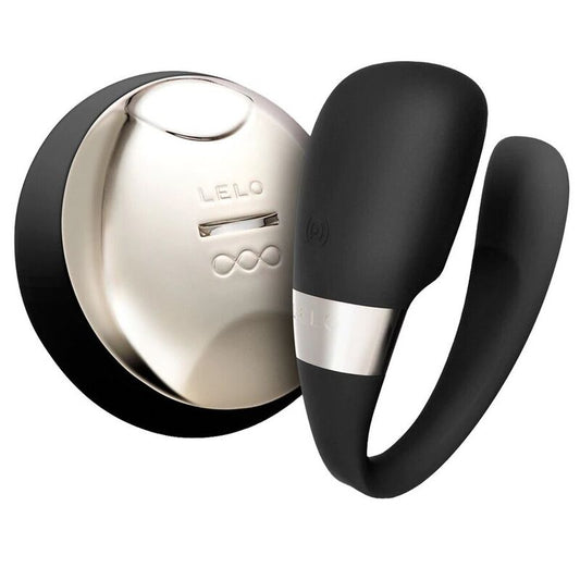 Lelo Insignia Tiani 3 Fernmassagegerät, schwarzes Sexspielzeug, Paarstimulation, Vibration