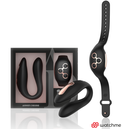 Remote sex toys anne's desire dual pleasure smart watchme technology black&gold