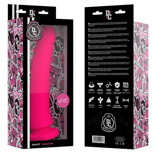 Delta club toys dildo pink medical silicone 23x4.5cm