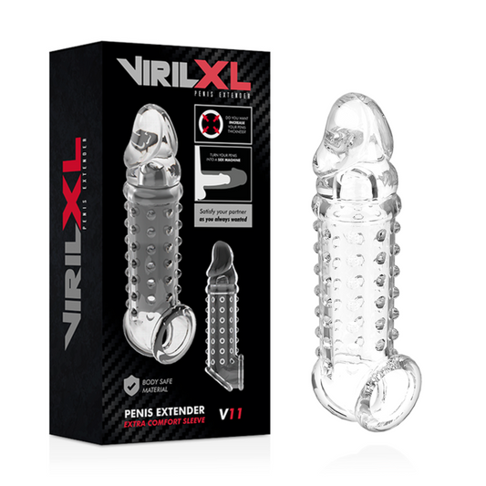 Virilxl penis extender extra comfort sleeve V11 transparent