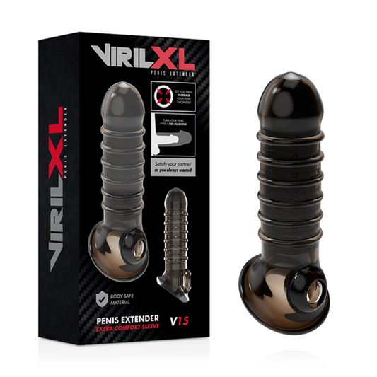 Virilxl penis extender extra comfort sleeve V15 black