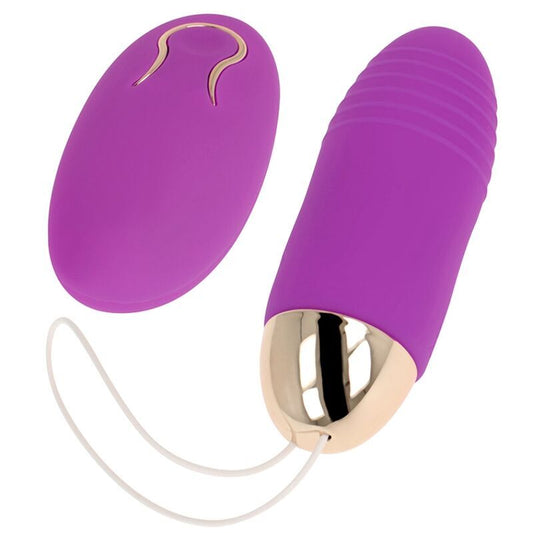 Ohmama uovo vibrante telecomandato a 10 velocità viola sex toy stimolatore del punto G