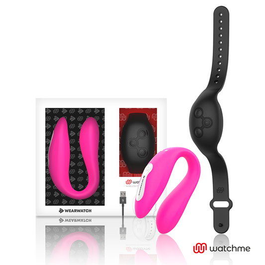 Wearwatch vibrator sex toy couple wireless technology watchme fuchsia/jet black