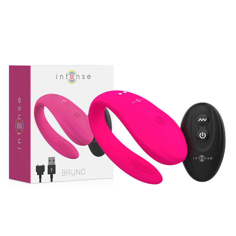 Massager vibe couple women sex toys intense bruno partner double pleasure pink