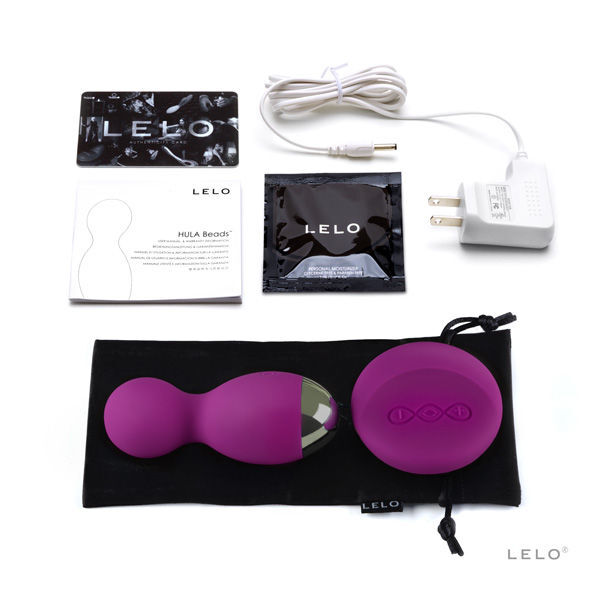 Lelo Insignia Hula Perlen Deep Rose Rotator Vibrator Sexspielzeug Stimulation G-Punkt