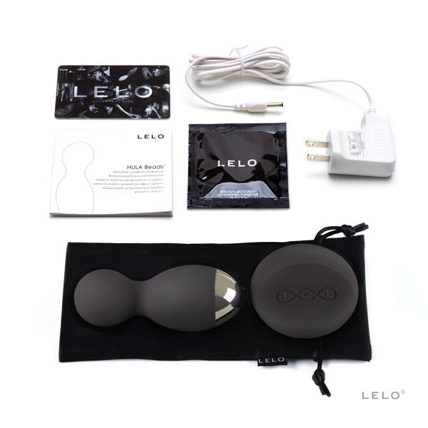 Lelo Insignia Hula Beads rotatore nero vibratore giocattolo del sesso stimolazione del punto G