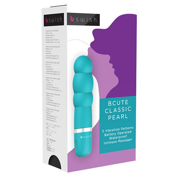 Sex toy vibrator b swish bcute classic pearl blue massager